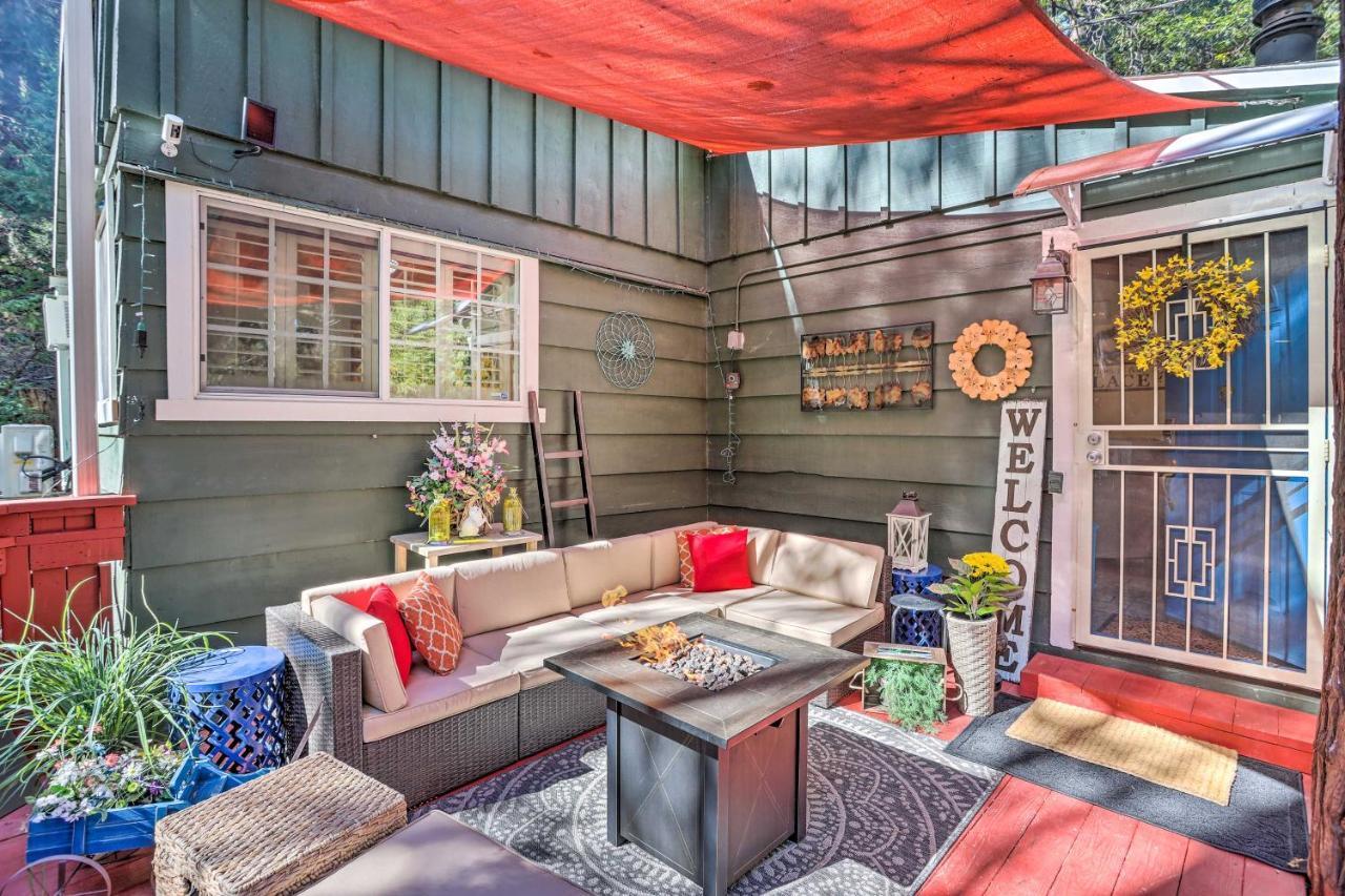 Boho Crestline Cabin, 1 Mile To Lake Gregory! Екстериор снимка