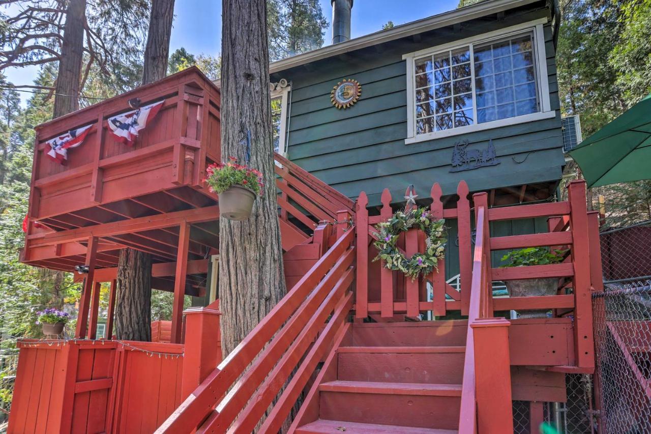 Boho Crestline Cabin, 1 Mile To Lake Gregory! Екстериор снимка